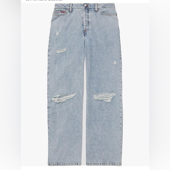 Casual Light Blue Ripped Jeans - Picture 1 of 7